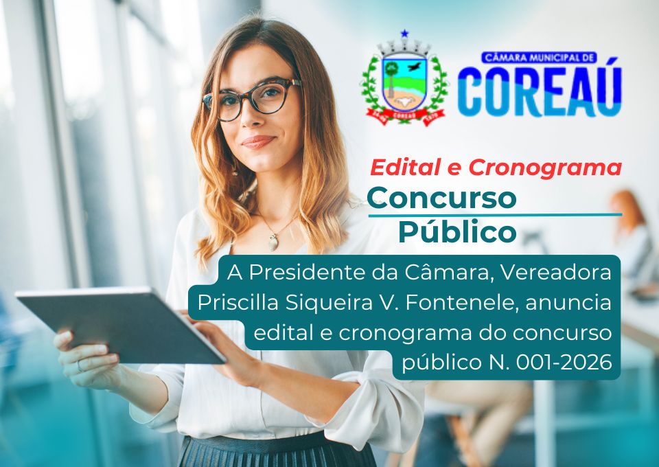 Edital e cronograma - Concurso Público 001-2026